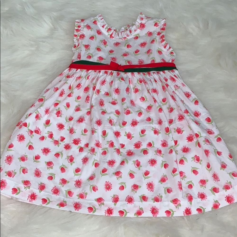 Toddler Dress rosebud pattern size 18 months